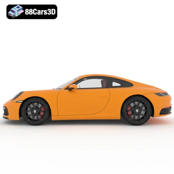 Porsche 911 Carrera SV 3D Model Performance Sports Car for Rendering