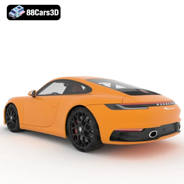 Porsche 911 Carrera SV 3D Model Performance Sports Car for Rendering