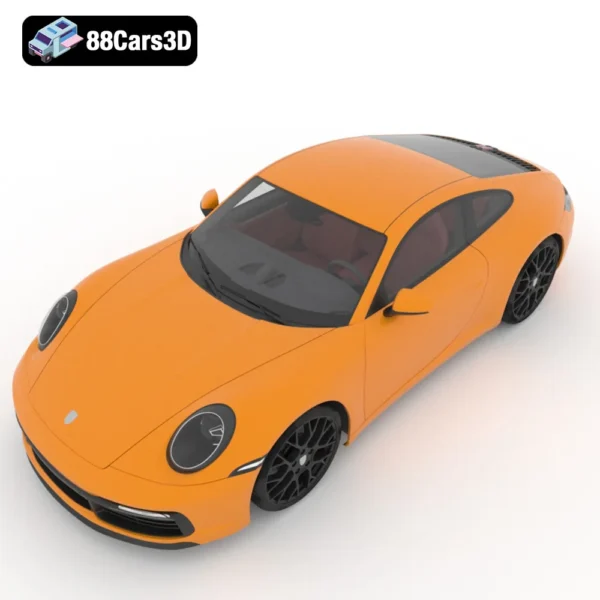 Porsche 911 Carrera SV 3D Model Performance Sports Car for Rendering