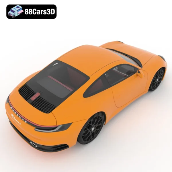 Porsche 911 Carrera SV 3D Model Performance Sports Car for Rendering