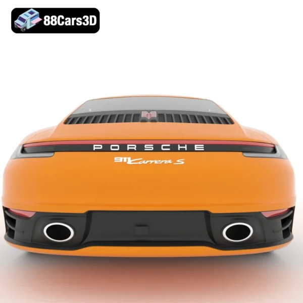 Porsche 911 Carrera SV 3D Model Performance Sports Car for Rendering