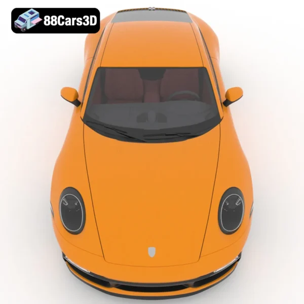 Porsche 911 Carrera SV 3D Model Performance Sports Car for Rendering