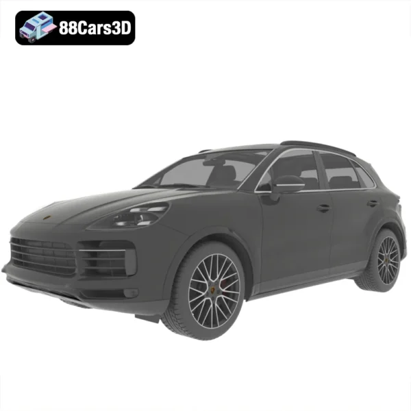 Porsche Cayenne S 2019 3D Model Luxury Performance SUV for Rendering