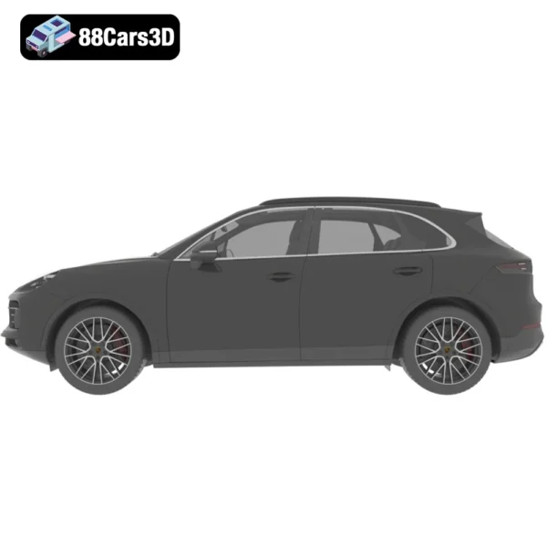 Porsche Cayenne S 2019 3D Model Luxury Performance SUV for Rendering