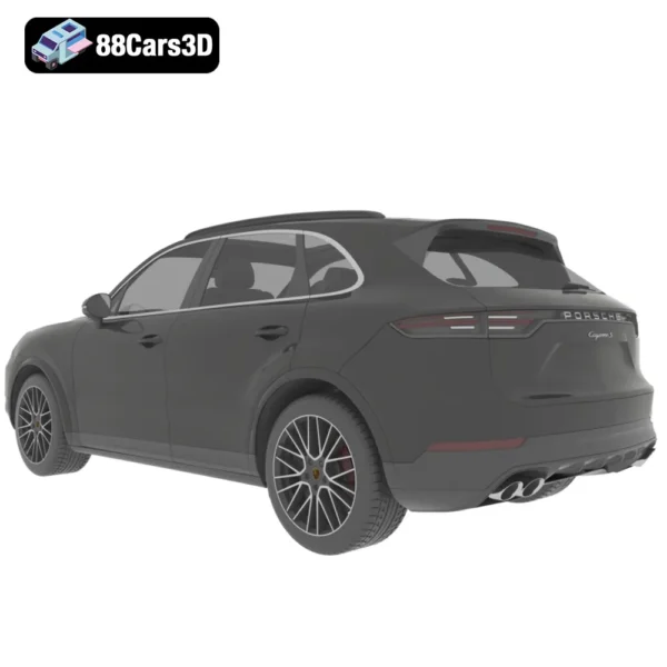Porsche Cayenne S 2019 3D Model Luxury Performance SUV for Rendering