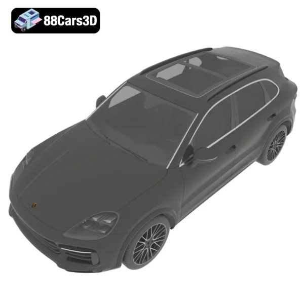 Porsche Cayenne S 2019 3D Model Luxury Performance SUV for Rendering