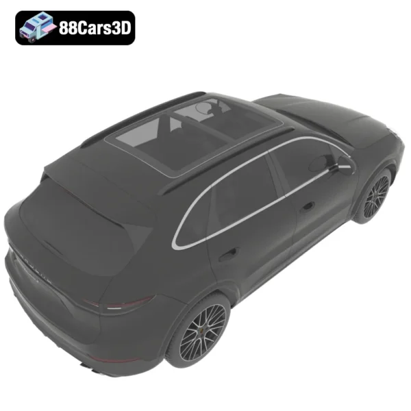 Porsche Cayenne S 2019 3D Model Luxury Performance SUV for Rendering