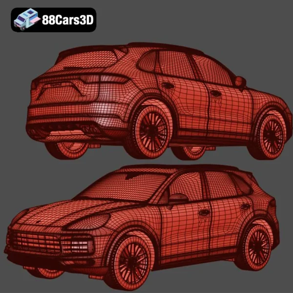 Porsche Cayenne S 2019 3D Model Luxury Performance SUV for Rendering