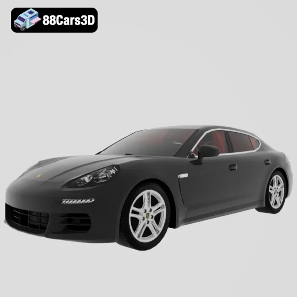 Porsche Panamera 4S 3D Model Luxury Sport Sedan Asset for Rendering
