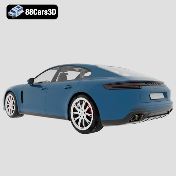 Porsche Panamera GTS 2019 3D Model High-Performance Luxury Sport Sedan