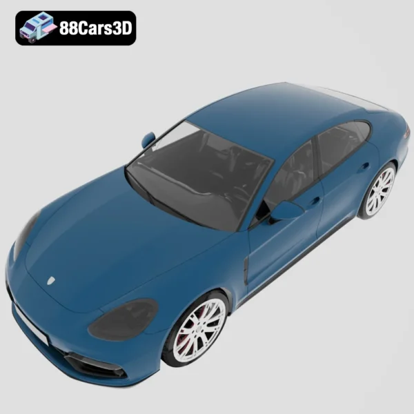 Porsche Panamera GTS 2019 3D Model High-Performance Luxury Sport Sedan
