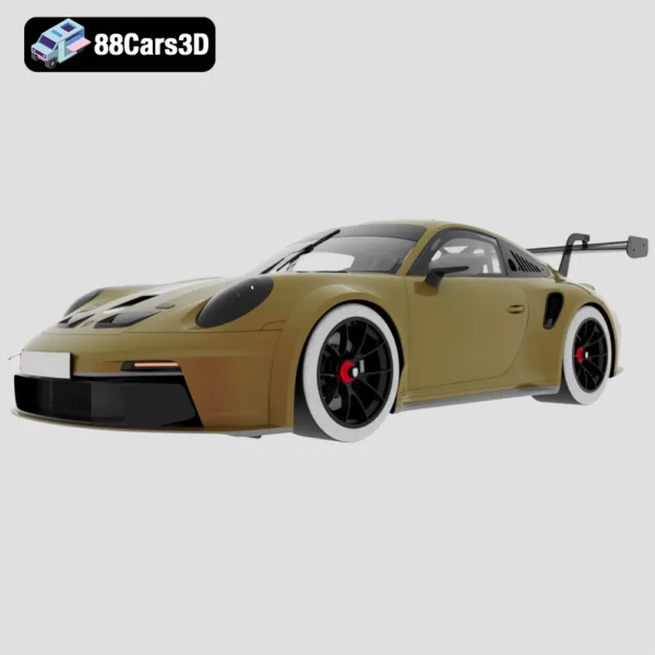 Porsche 911 GT3 Cup 2021 3D Model  Race Ready Sports Car Asset