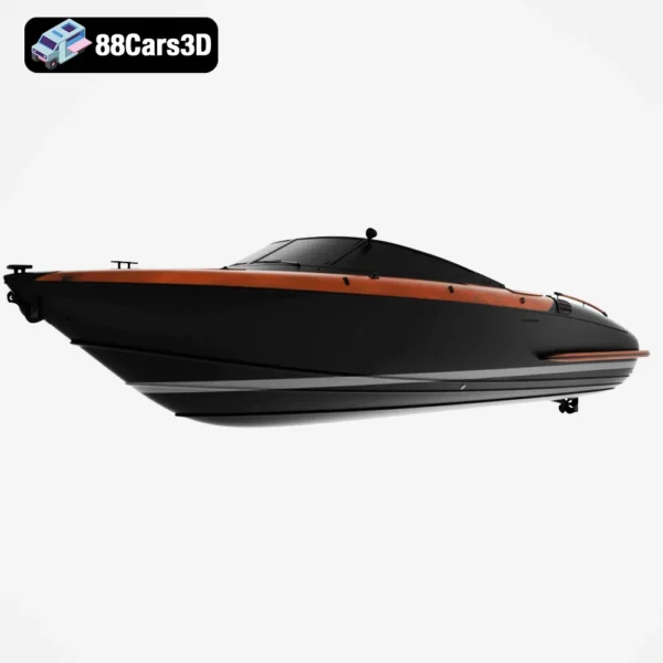 Riva Aquariva Super 3D Model Luxury Italian Speedboat for Rendering