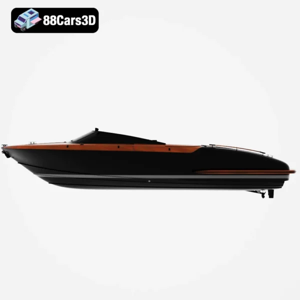 Riva Aquariva Super 3D Model Luxury Italian Speedboat for Rendering