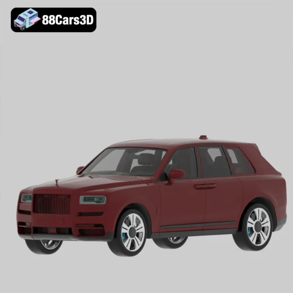 Rolls-Royce Cullinan 2019 3D Model Ultra Luxury SUV for Rendering