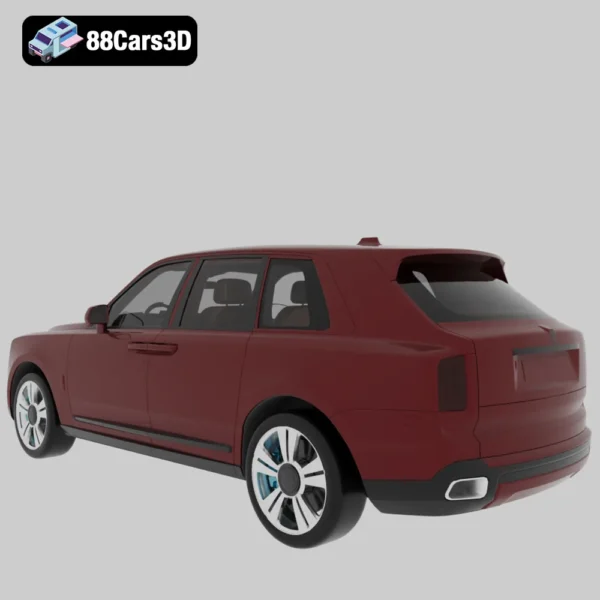 Rolls-Royce Cullinan 2019 3D Model Ultra Luxury SUV for Rendering