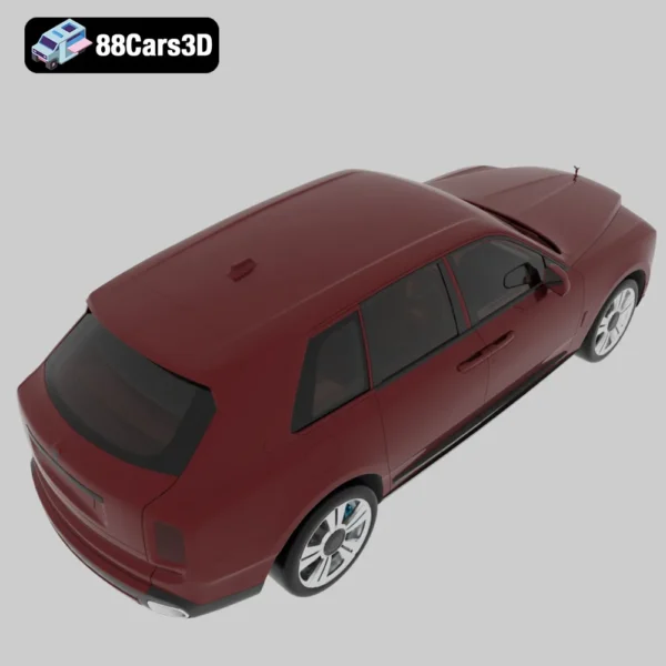 Rolls-Royce Cullinan 2019 3D Model Ultra Luxury SUV for Rendering