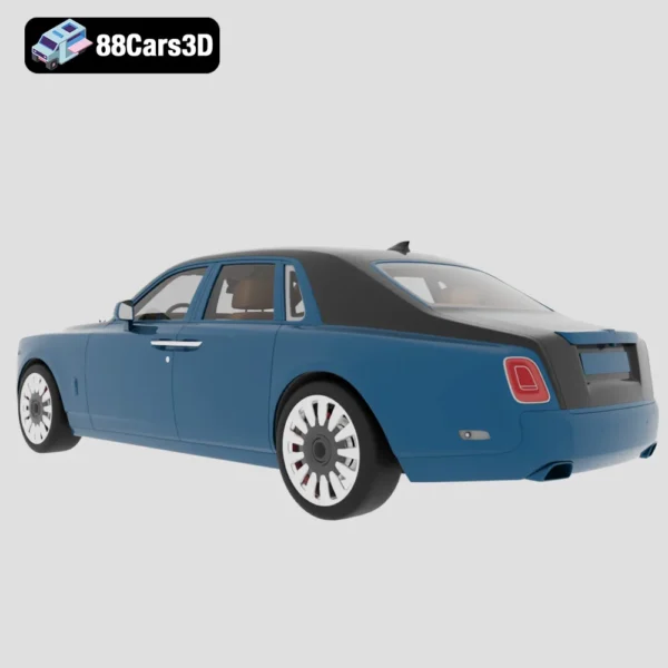 Rolls Royce Phantom 2023 3D Model Ultra Luxury Sedan for Rendering