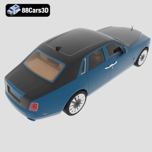 Rolls Royce Phantom 2023 3D Model Ultra Luxury Sedan for Rendering