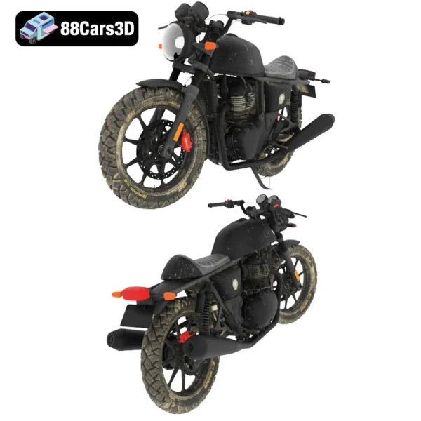 Royal Enfield Continental GT 650 3D Model Classic Café Racer