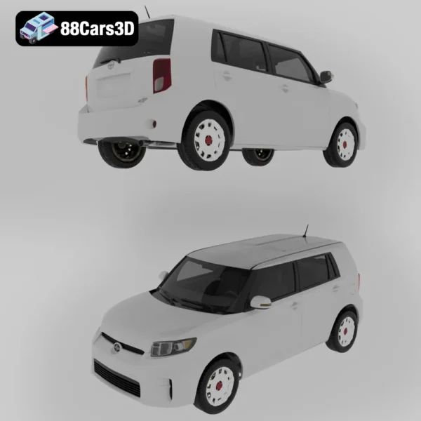 Scion xB 2012 3D Model Boxy Urban Compact for Rendering
