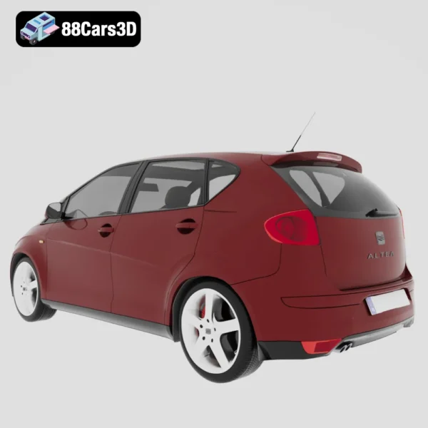 SEAT Altea 2010 3D Model Compact MPV for Visualization