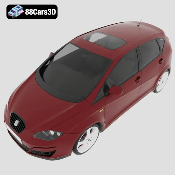 SEAT Altea 2010 3D Model Compact MPV for Visualization