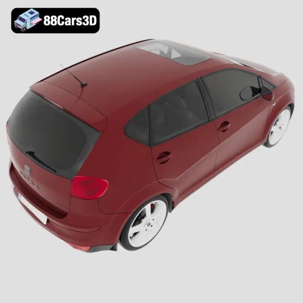 SEAT Altea 2010 3D Model Compact MPV for Visualization