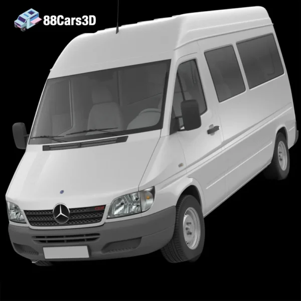 Sprinter Classic Minibus MWB 3D Model Multi Purpose Minibus