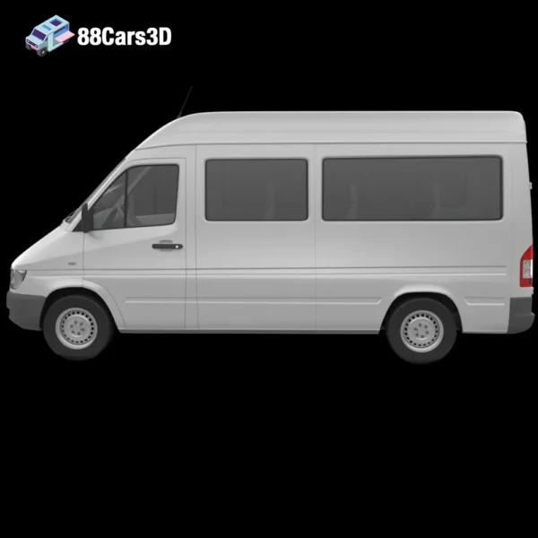 Sprinter Classic Minibus MWB 3D Model Multi Purpose Minibus