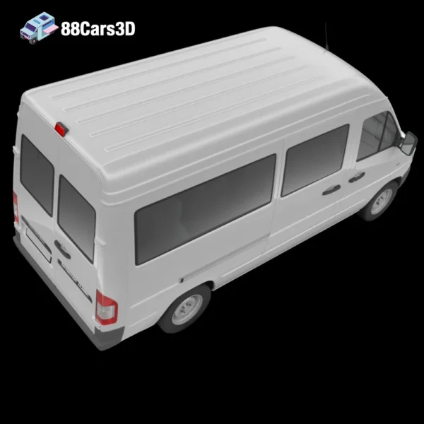 Sprinter Classic Minibus MWB 3D Model Multi Purpose Minibus