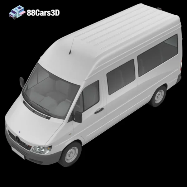Sprinter Classic Minibus MWB 3D Model Multi Purpose Minibus
