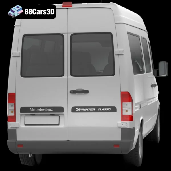 Sprinter Classic Minibus MWB 3D Model Multi Purpose Minibus