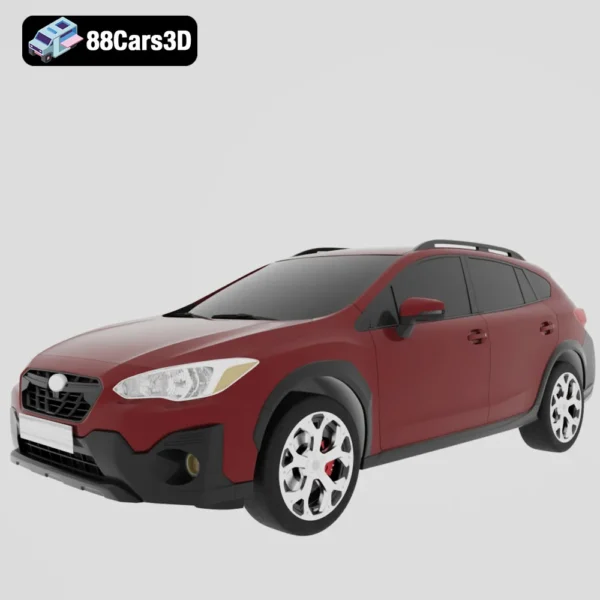 Subaru Crosstrek Sport 2021 3D Model Compact Crossover SUV for Visualization