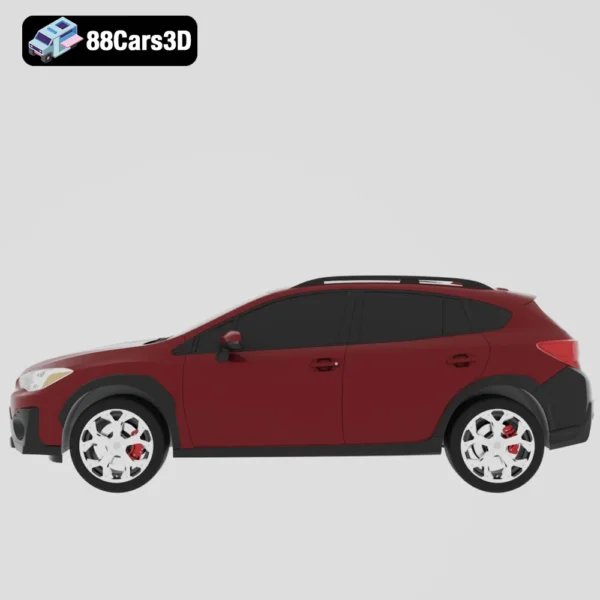 Subaru Crosstrek Sport 2021 3D Model Compact Crossover SUV for Visualization