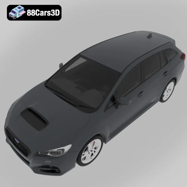 Subaru Levorg with HQ interior 2015-004 Subaru Levorg 2015 3D Model with HQ Interior Sport Touring Wagon for Rendering