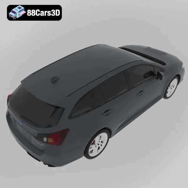 Subaru Levorg with HQ interior 2015-005 Subaru Levorg 2015 3D Model with HQ Interior Sport Touring Wagon for Rendering