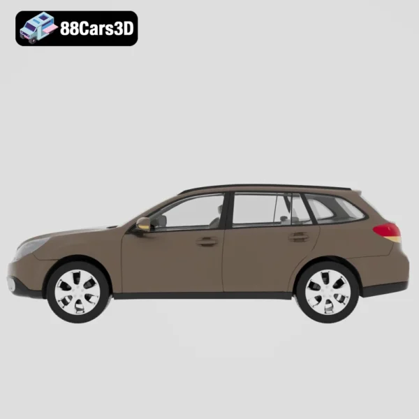 Subaru_Outback_2010-002 Subaru Outback 2010 3D Model Mid Size Crossover Wagon for Rendering