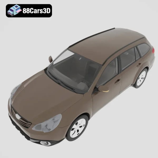 Subaru_Outback_2010-003 Subaru Outback 2010 3D Model Mid Size Crossover Wagon for Rendering
