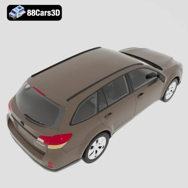 Subaru_Outback_2010-004 Subaru Outback 2010 3D Model Mid Size Crossover Wagon for Rendering