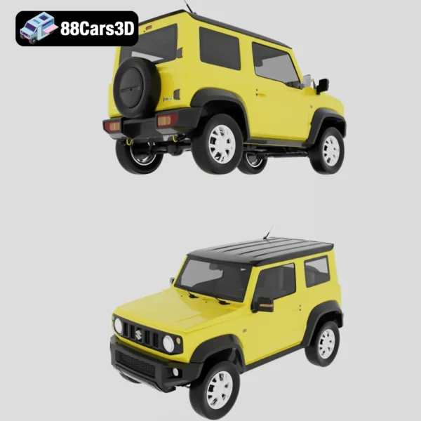 Suzuki Jimny (JB74) Sierra 2019 3D Model Compact Off-Road SUV for Rendering