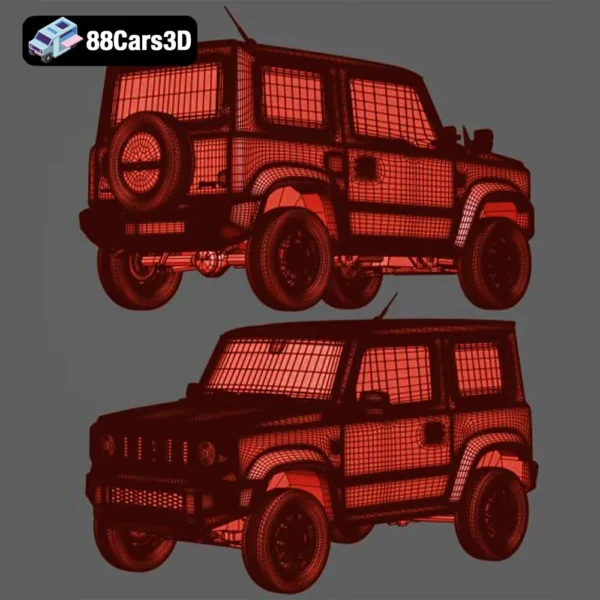 Suzuki Jimny (JB74) Sierra 2019 3D Model Compact Off-Road SUV for Rendering