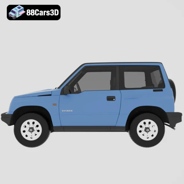 Suzuki_Vitara_(Mk1)_3door_1989-002 Suzuki Vitara 3 Door 1989 3D Model Classic Compact SUV