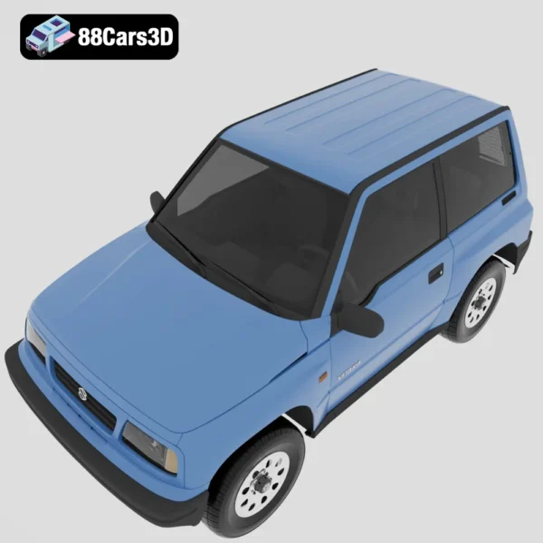 Suzuki_Vitara_(Mk1)_3door_1989-004 Suzuki Vitara 3 Door 1989 3D Model Classic Compact SUV