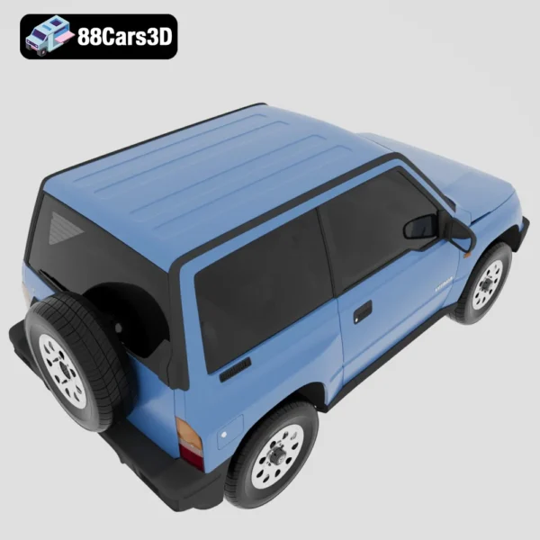 Suzuki_Vitara_(Mk1)_3door_1989-005 Suzuki Vitara 3 Door 1989 3D Model Classic Compact SUV