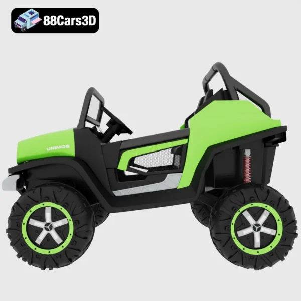 ToyUnimog-002 Mercedes Benz Unimog Toy 3D Model Classic Off Road Utility Vehicle