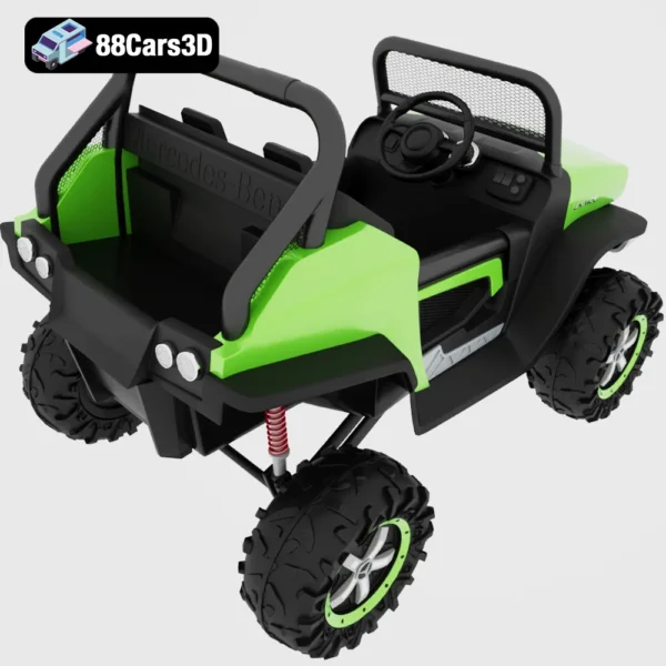 ToyUnimog-005 Mercedes Benz Unimog Toy 3D Model Classic Off Road Utility Vehicle