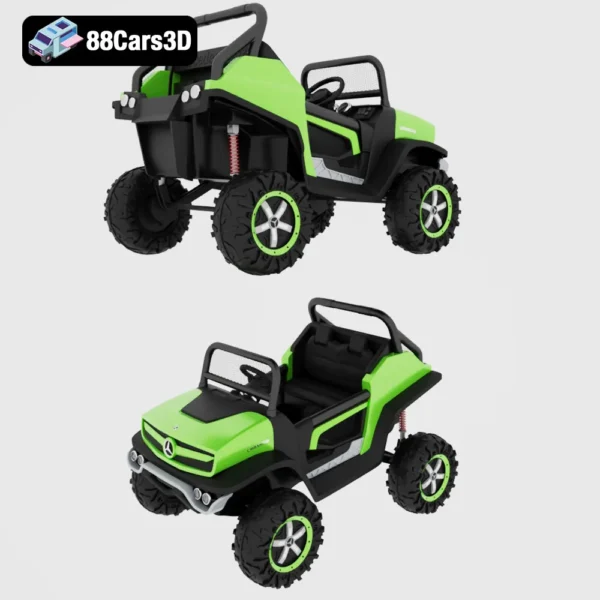 ToyUnimog-006 Mercedes Benz Unimog Toy 3D Model Classic Off Road Utility Vehicle