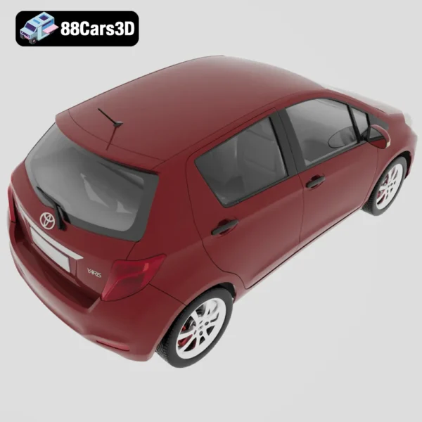 ToyotaYaris2012_5d_mr-005 Toyota Yaris 2012 5 Door MR 3D Model Compact Hatchback for Simulation