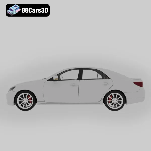 Toyota_Mark_X_2013-002 Toyota Mark X 2013 3D Model Mid Size Executive Sedan for Simulation